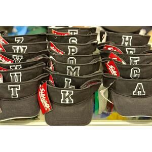 Initials 2D Single Letter Vintage Visors | New Old Stock